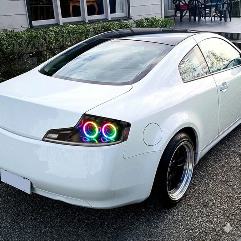 NTXGLOW RGB tail lights (2003 - 2007 Infiniti G35 Coupe) - JSI Racing 
