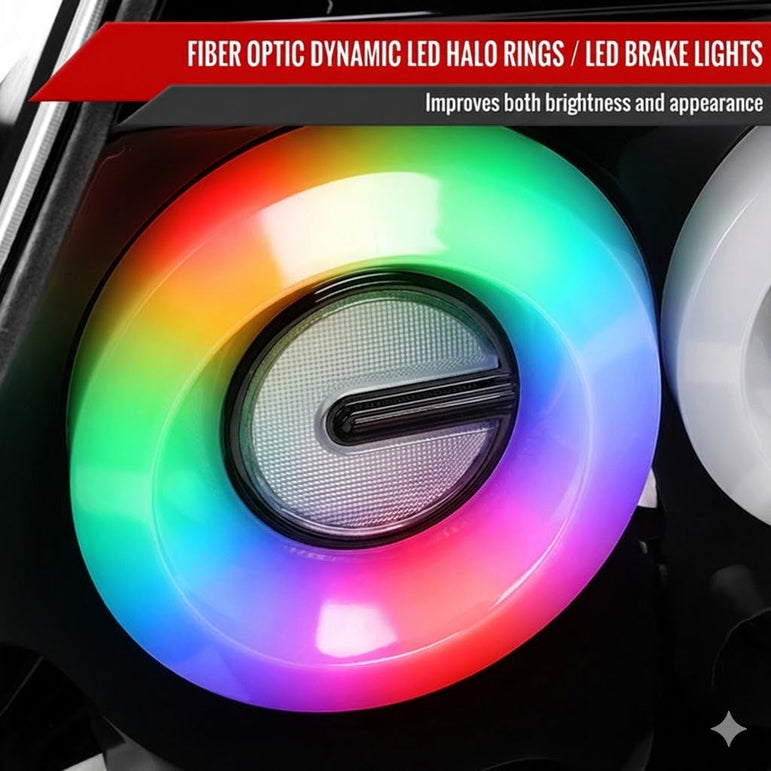 NTXGLOW RGB tail lights (2003 - 2007 Infiniti G35 Coupe) - JSI Racing 