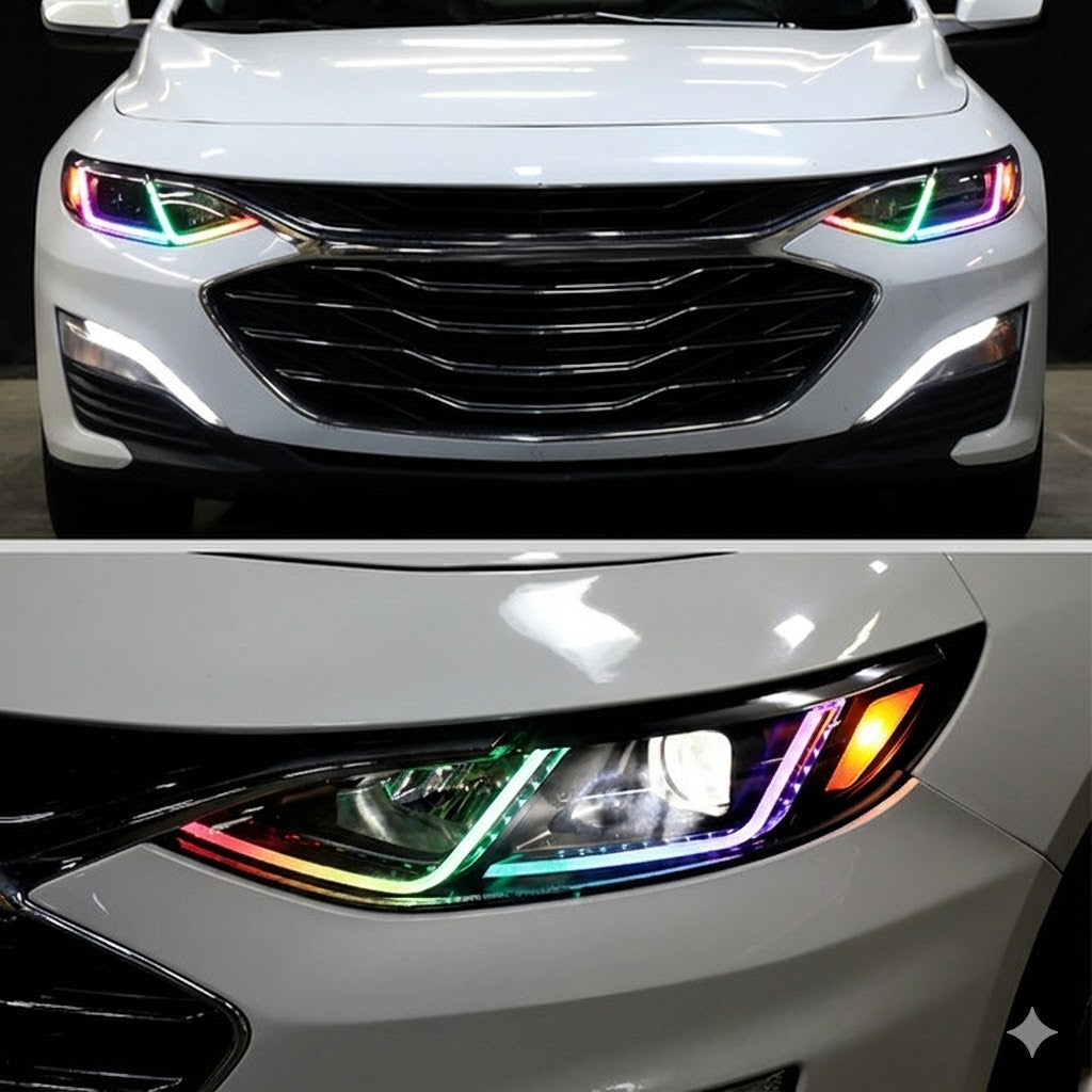 NTXGLOW RGB headlights (2019 - 2024 Chevy Malibu) - JSI Racing 
