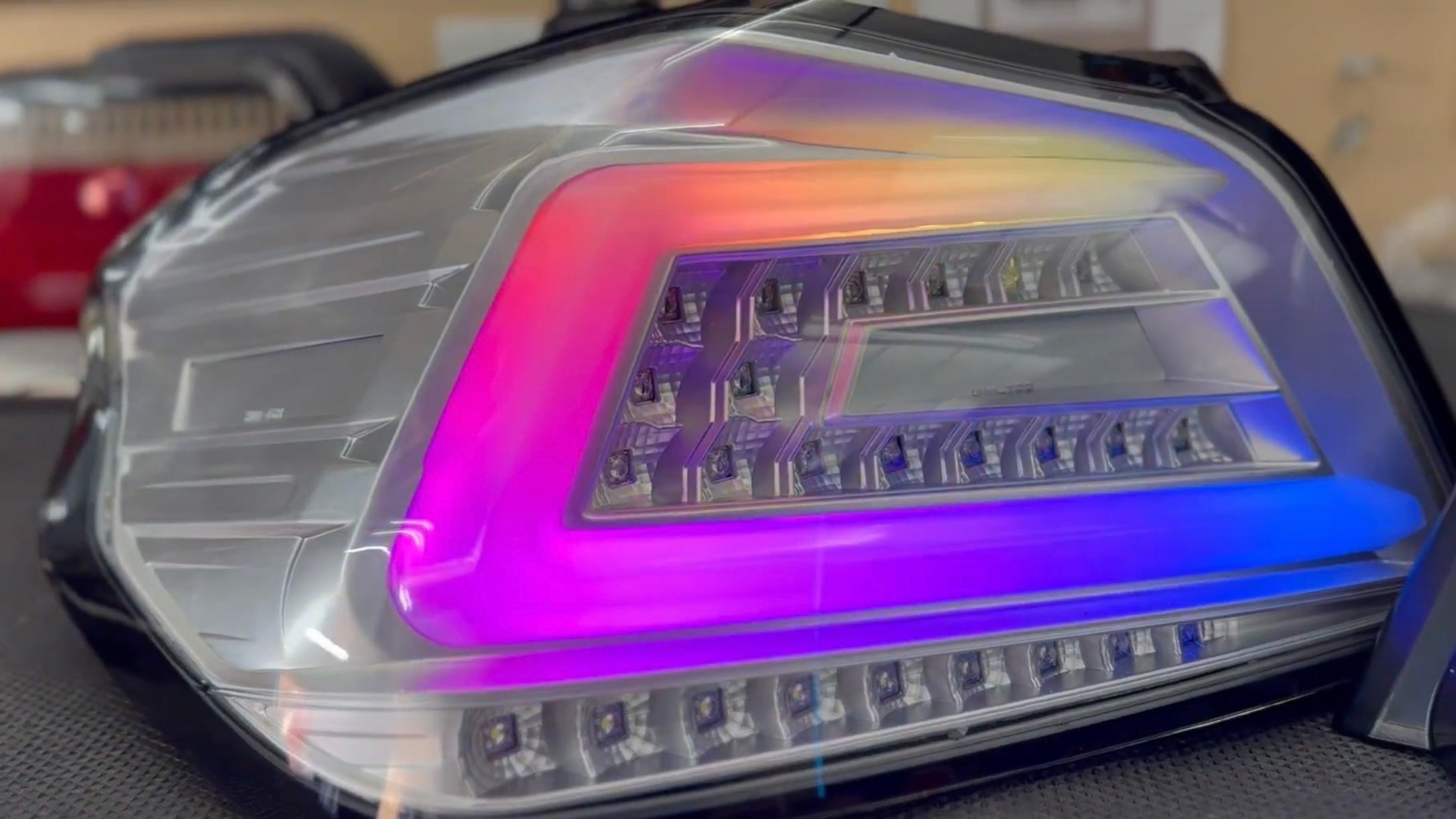 NTXGlow Clear Color Shifting Spec D Tail Lights (2015-2021 Subaru WRX) - JSI Racing 
