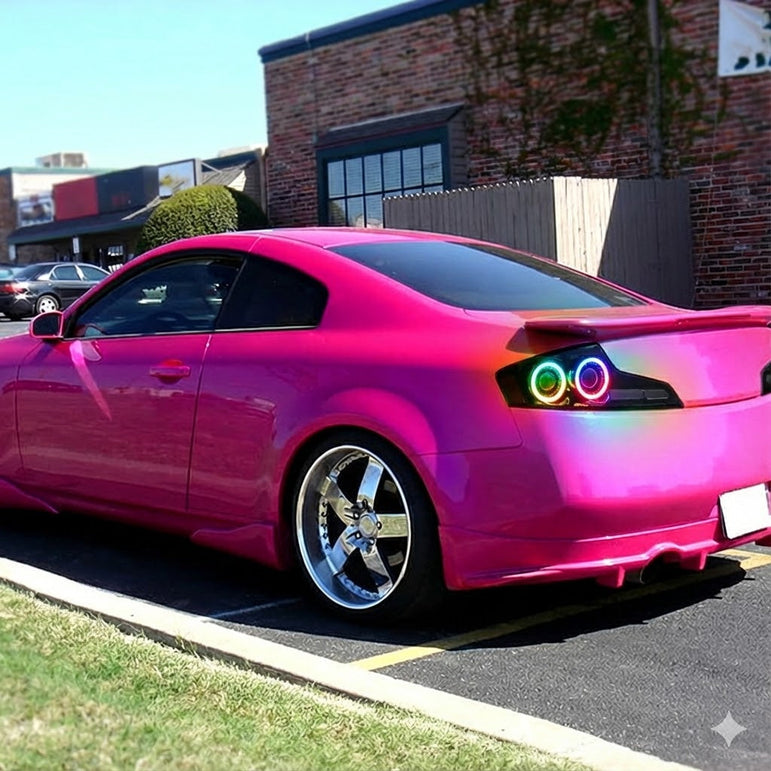 NTXGLOW RGB tail lights (2003 - 2007 Infiniti G35 Coupe) - JSI Racing 