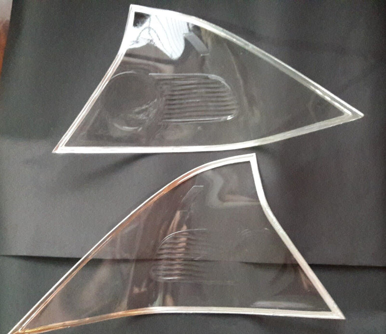 2004-2005 Honda Civic Coupe Clear Tail Light Lenses - JSI Racing 