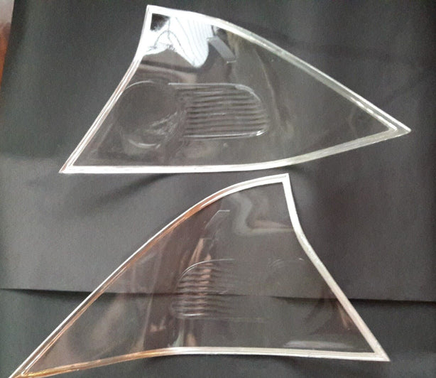 2004-2005 Honda Civic Coupe Clear Tail Light Lenses - JSI Racing 