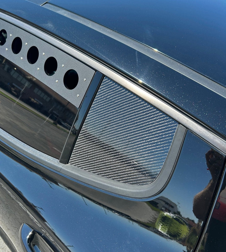 FSPE Kia Stinger Carbon Fiber Rear Window Covers (2018–2023, Pair) - JSI Racing 