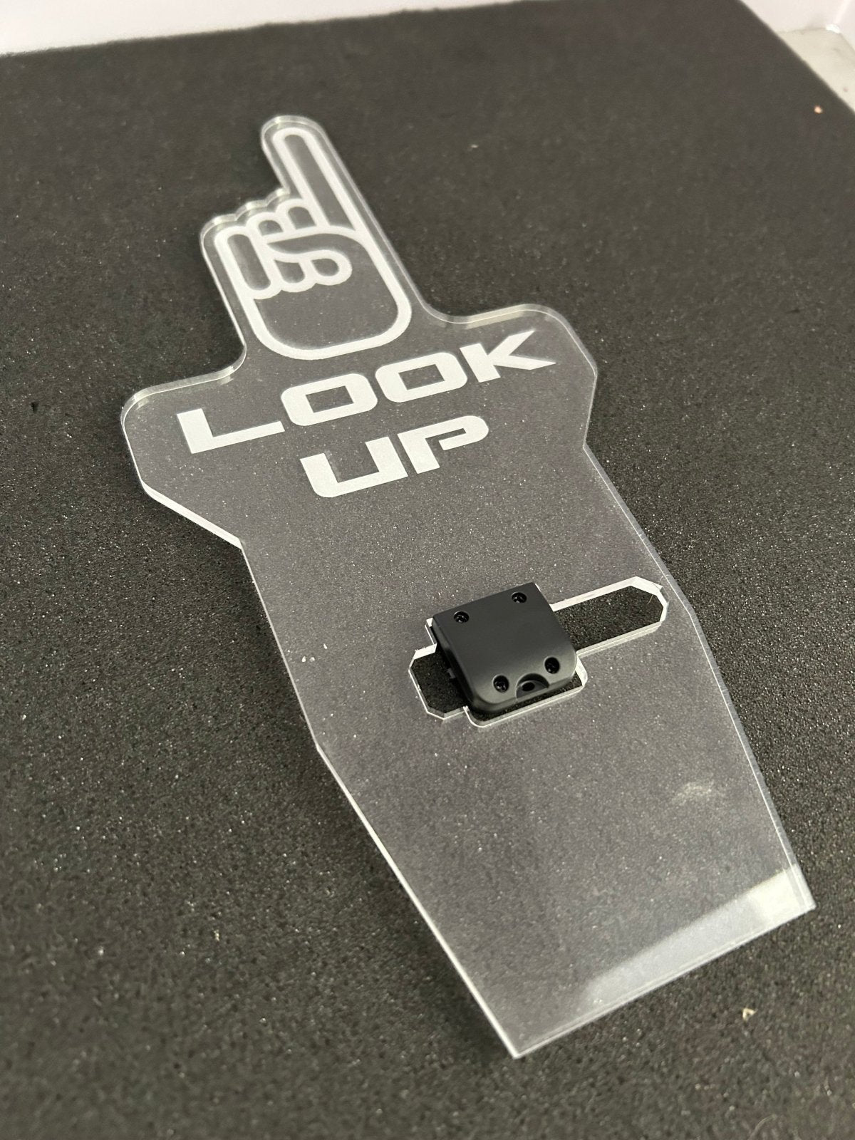 FSPE “Look Up” / “Look Back” LED Cup Holder Sign - JSI Racing 