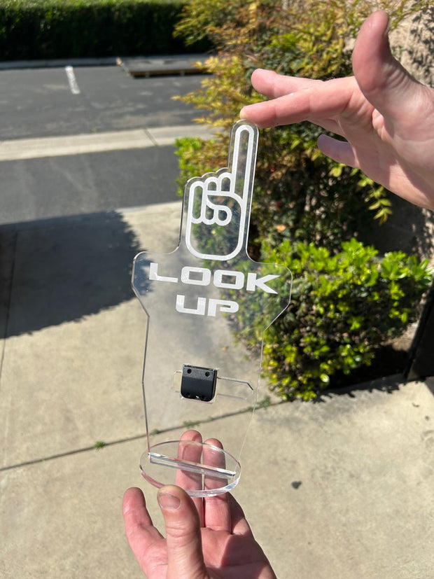 FSPE “Look Up” / “Look Back” LED Cup Holder Sign - JSI Racing 