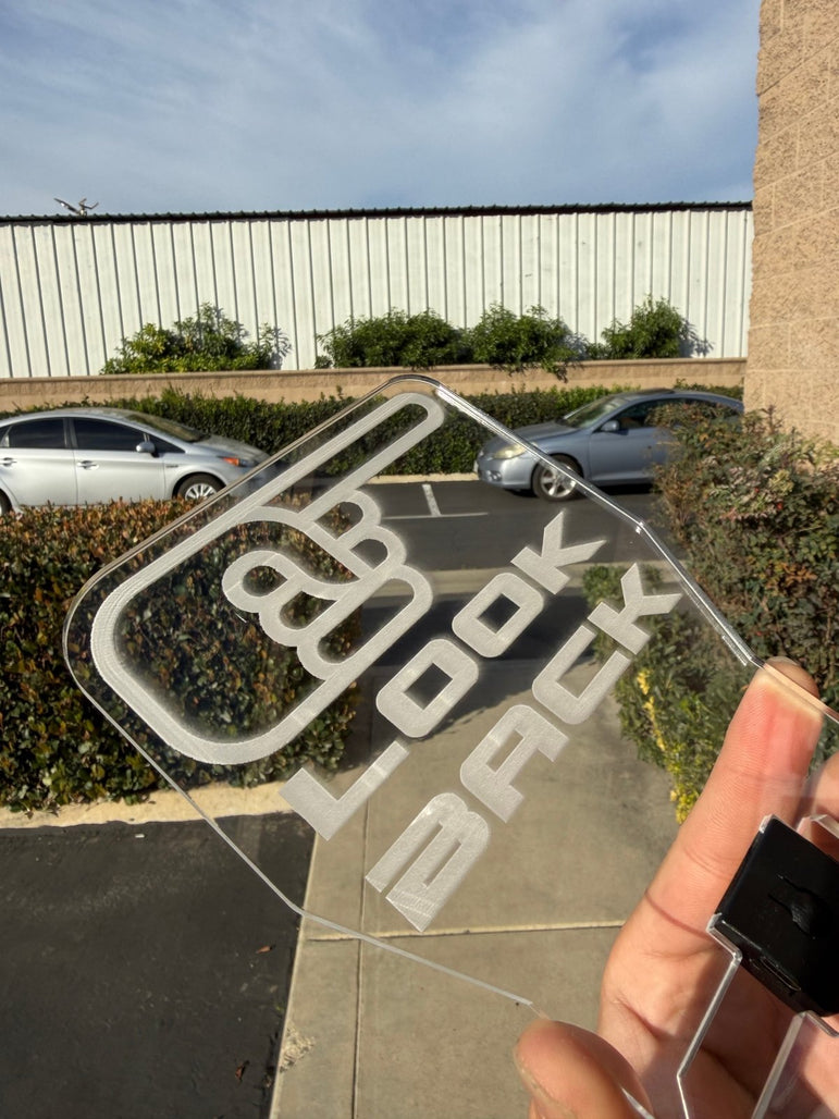 FSPE “Look Up” / “Look Back” LED Cup Holder Sign - JSI Racing 