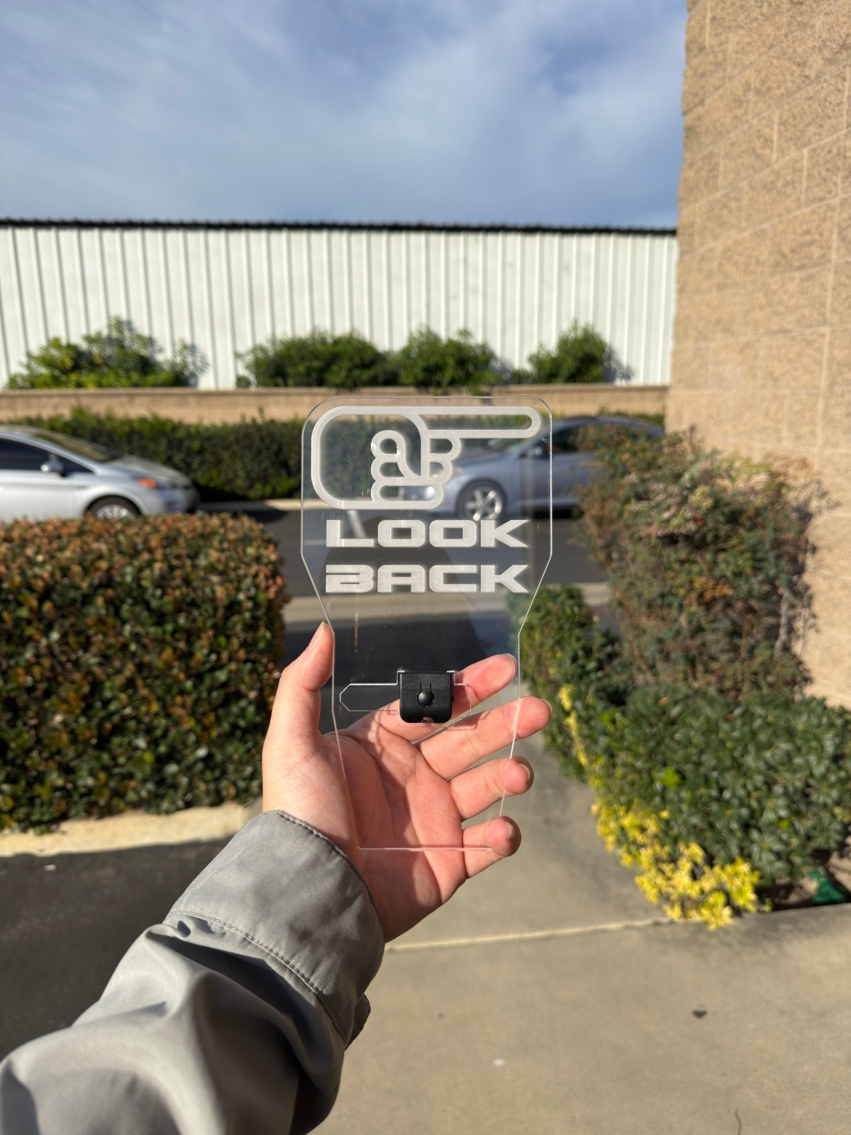 FSPE “Look Up” / “Look Back” LED Cup Holder Sign - JSI Racing 