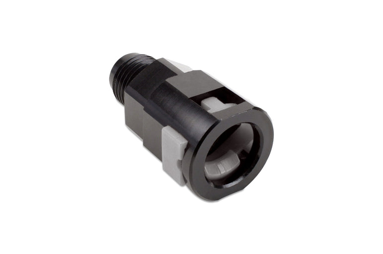 RaceFlux AN Male Flare to Quick-Connect Female Plastic Button Adapter Fitting