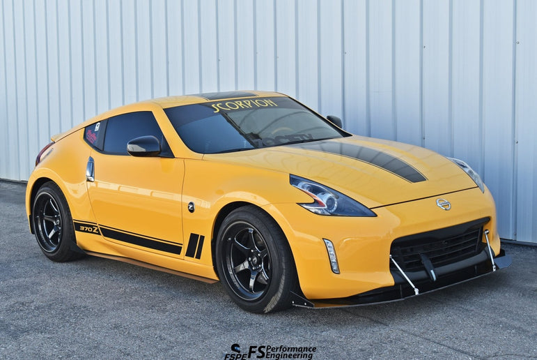 Nissan 370Z (2009-2020) Front Splitter V3 (H.B. EDITION) - JSI Racing 