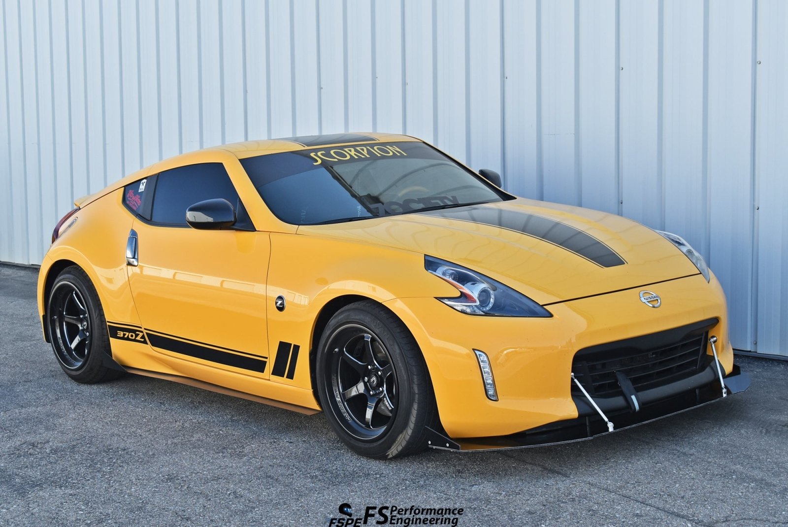 Nissan 370Z (2009-2020) Front Splitter V3 (H.B. EDITION) - JSI Racing 