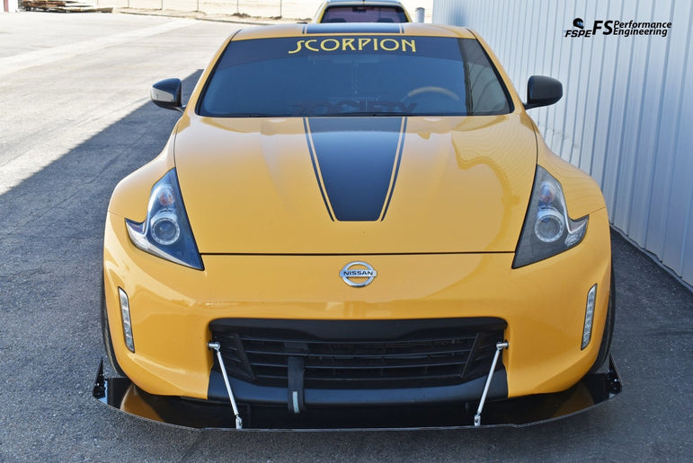 Nissan 370Z (2009-2020) Front Splitter V3 (H.B. EDITION) - JSI Racing 