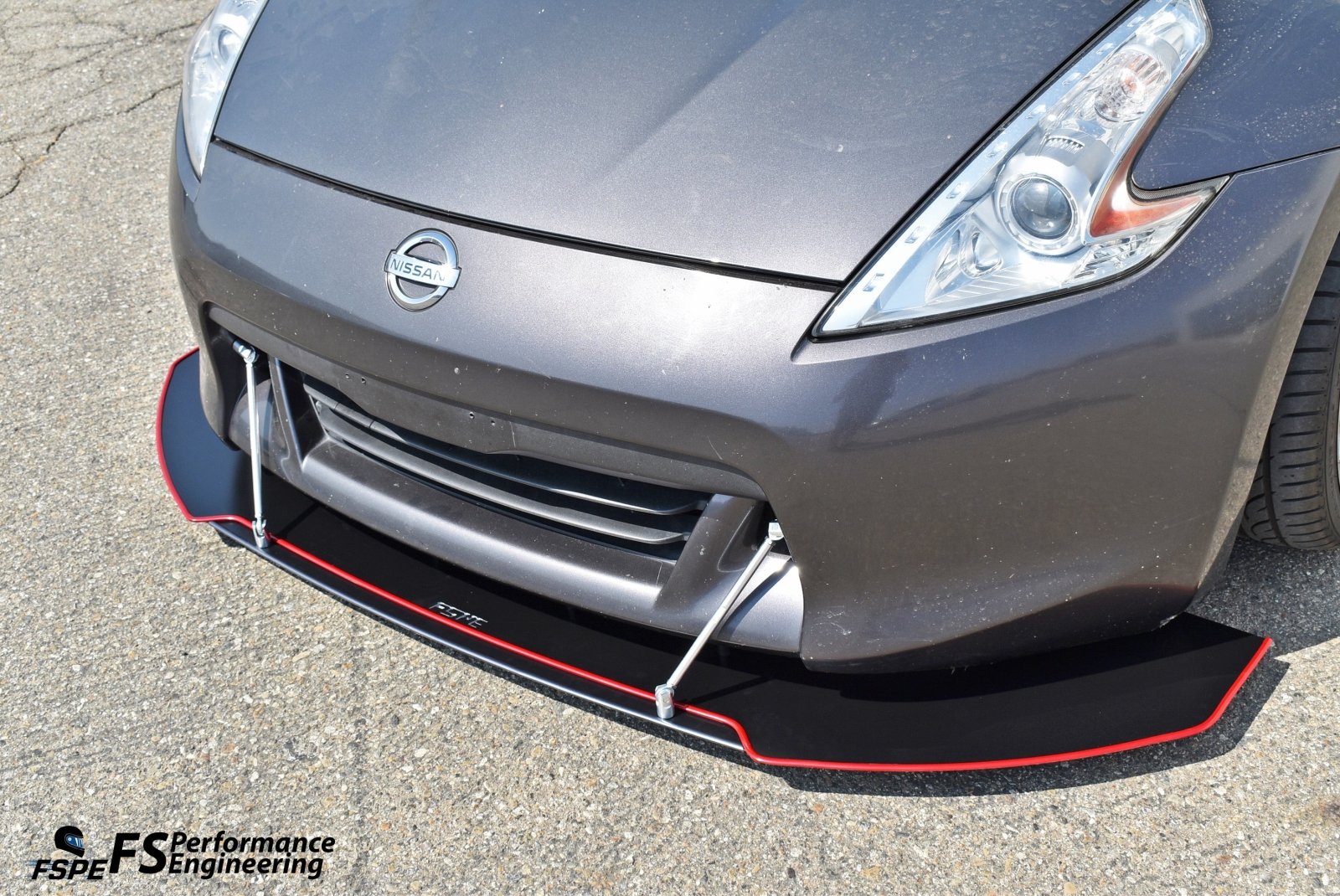 Nissan 370Z (2009-2020) Front Splitter V5 (K.V. EDITION) + Undertray - JSI Racing 