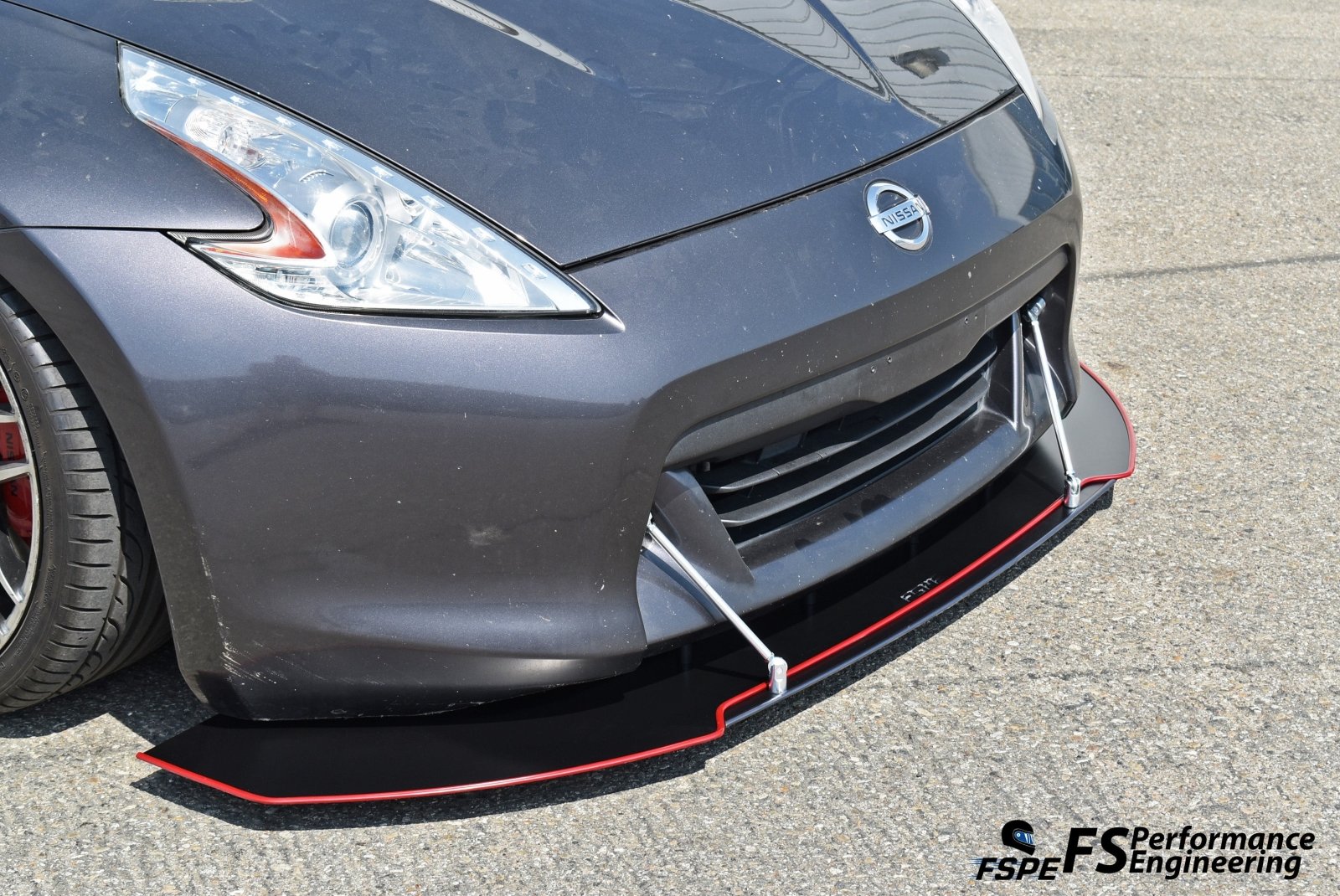 Nissan 370Z (2009-2020) Front Splitter V5 (K.V. EDITION) + Undertray - JSI Racing 