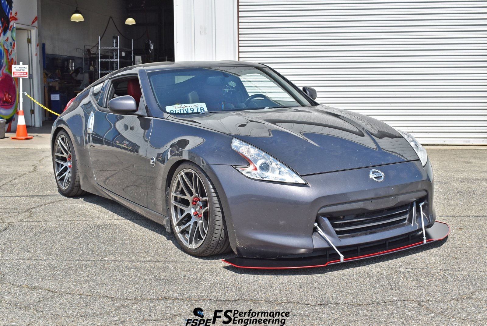 Nissan 370Z (2009-2020) Front Splitter V5 (K.V. EDITION) + Undertray - JSI Racing 