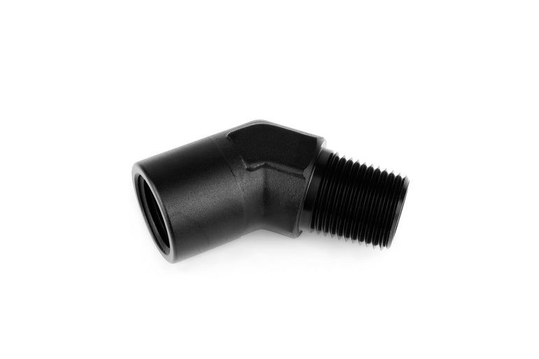 RaceFlux 45-Degree Female to Male NPT Pipe Union Fitting