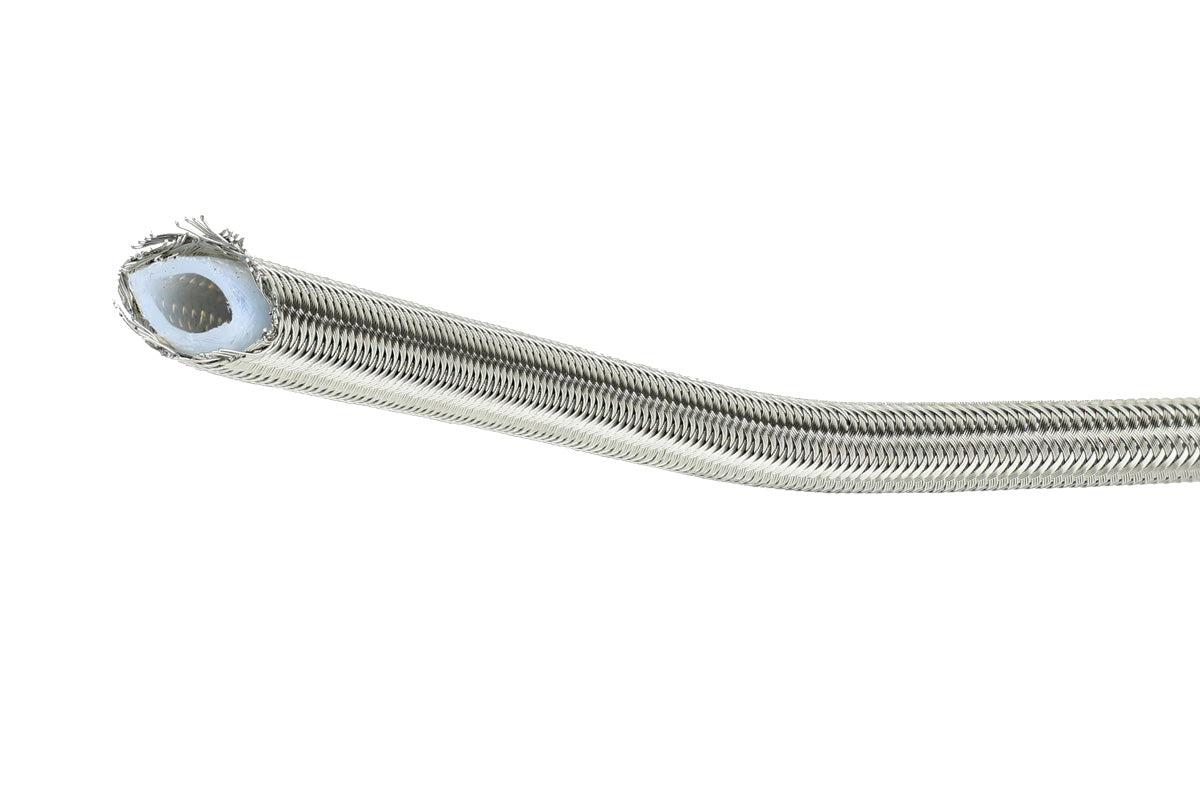 RaceFlux Stainless Steel Braided PTFE Hose, AN, Inches