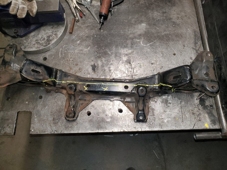 Nissan Z32 Steering Rack Relocation