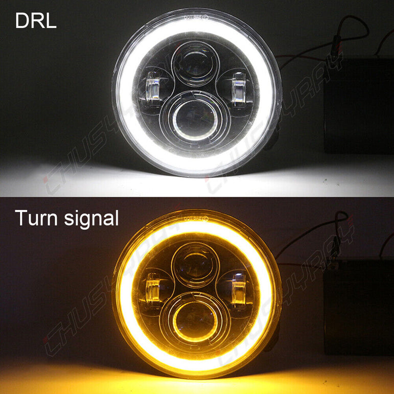 4x Round Projector LED Halo Headlights 5.75