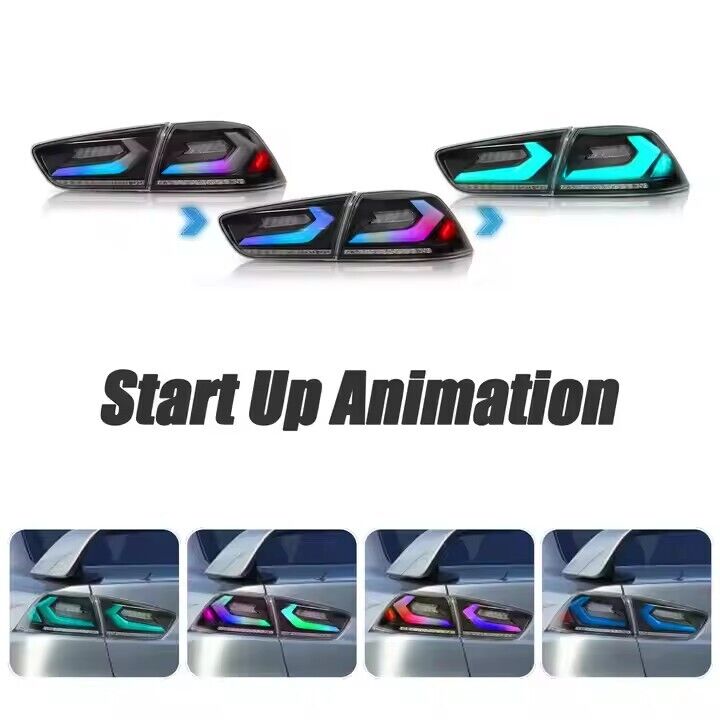 NTXGlow LED Tail Lights RGB/Plug N Play (2008-2018 Mitsubishi Lancer)) - JSI Racing 