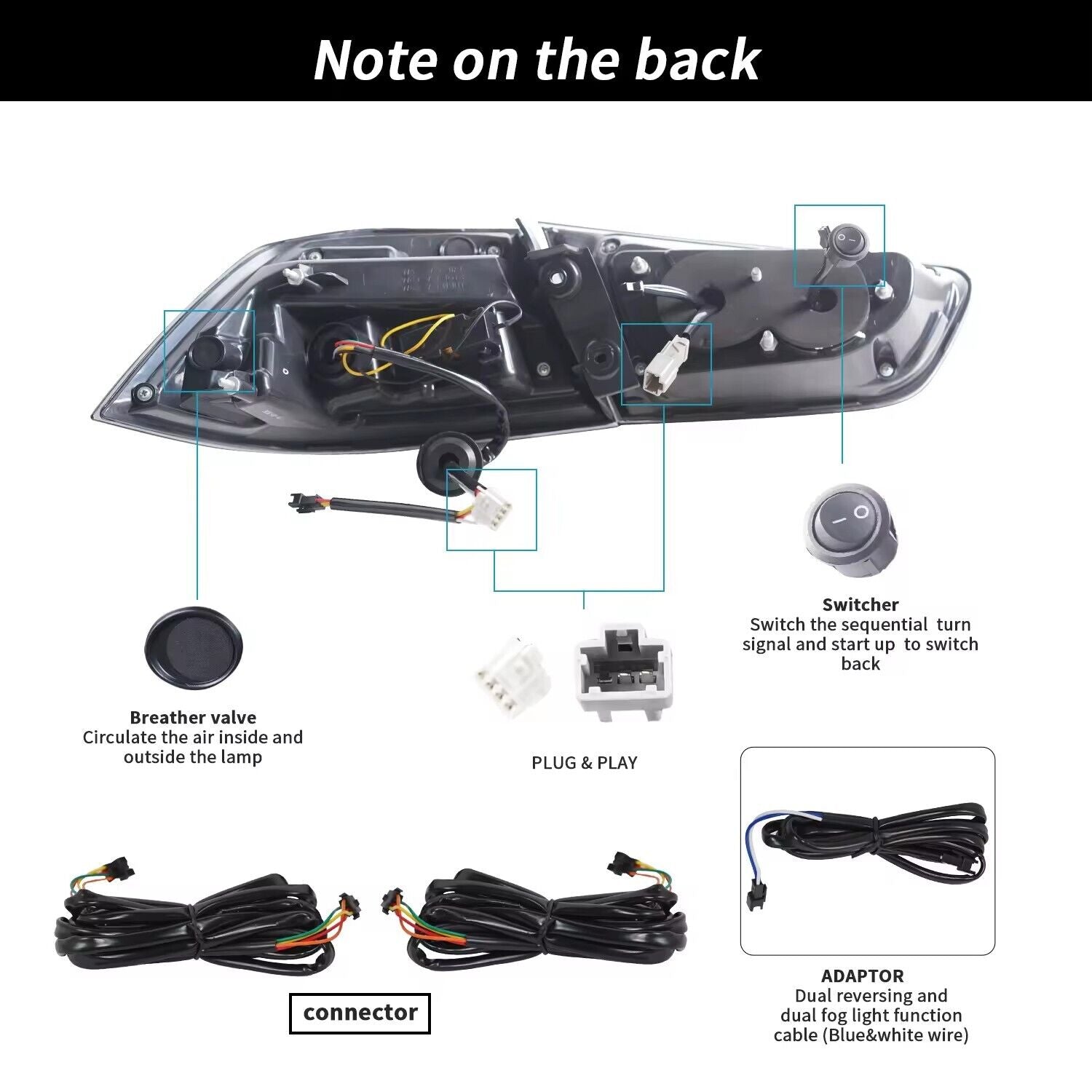 NTXGlow LED Tail Lights RGB/Plug N Play (2008-2018 Mitsubishi Lancer)) - JSI Racing 