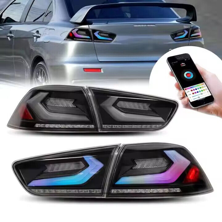 NTXGlow LED Tail Lights RGB/Plug N Play (2008-2018 Mitsubishi Lancer)) - JSI Racing 
