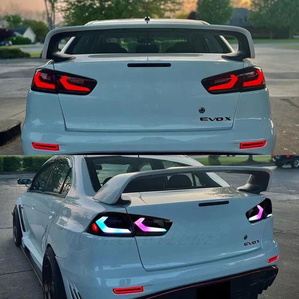 NTXGlow LED Tail Lights RGB/Plug N Play (2008-2018 Mitsubishi Lancer)) - JSI Racing 