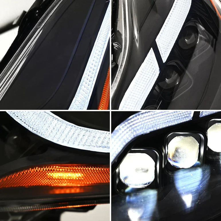 NTXGlow LED Tube Projector Headlights (2008-2015 Infiniti G37 & Q60 Coupe) - JSI Racing 