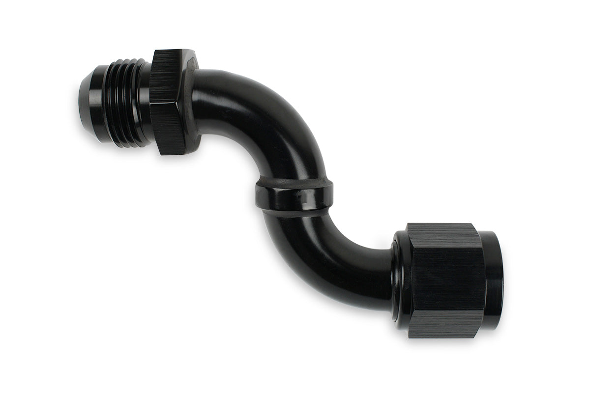 RaceFlux S-Shaped -10AN Female to -10AN Male Coupler Fitting