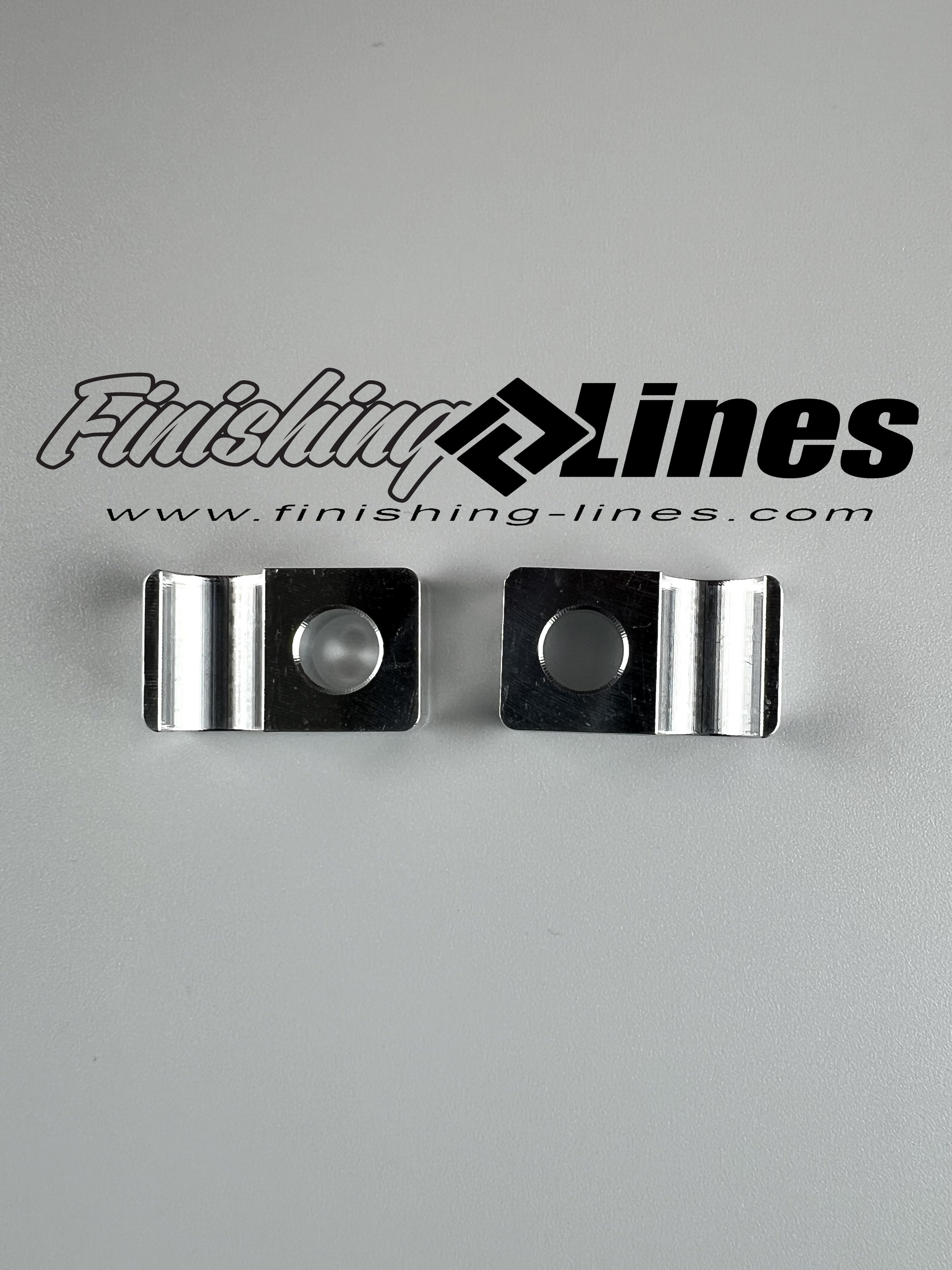 Finishing Lines Billet Brake Hose Holder Bracket Set - JSI Racing 