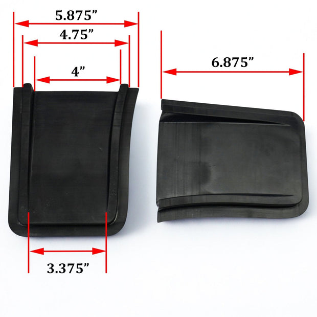 FSPE Splitter Ramps / Air Ducts (Pair, Custom Made to Splitter Thickness) - JSI Racing 