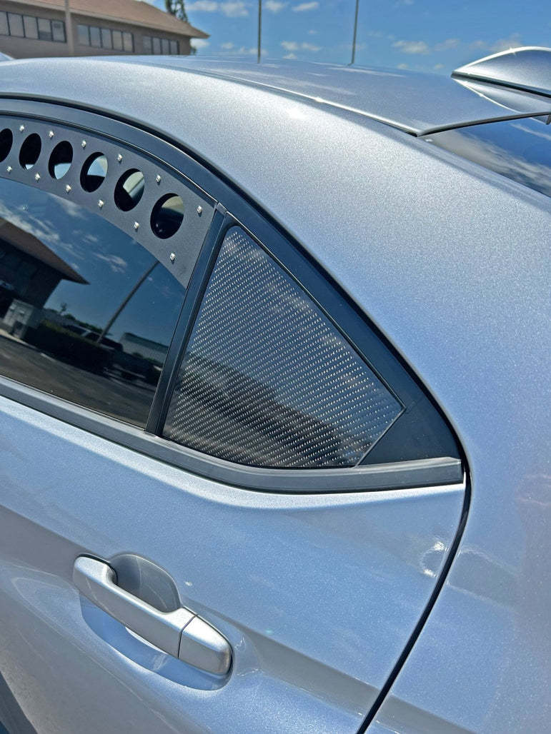 Subaru WRX (2022-2025) Carbon Fiber Rear Window Covers (Pair) - JSI Racing 
