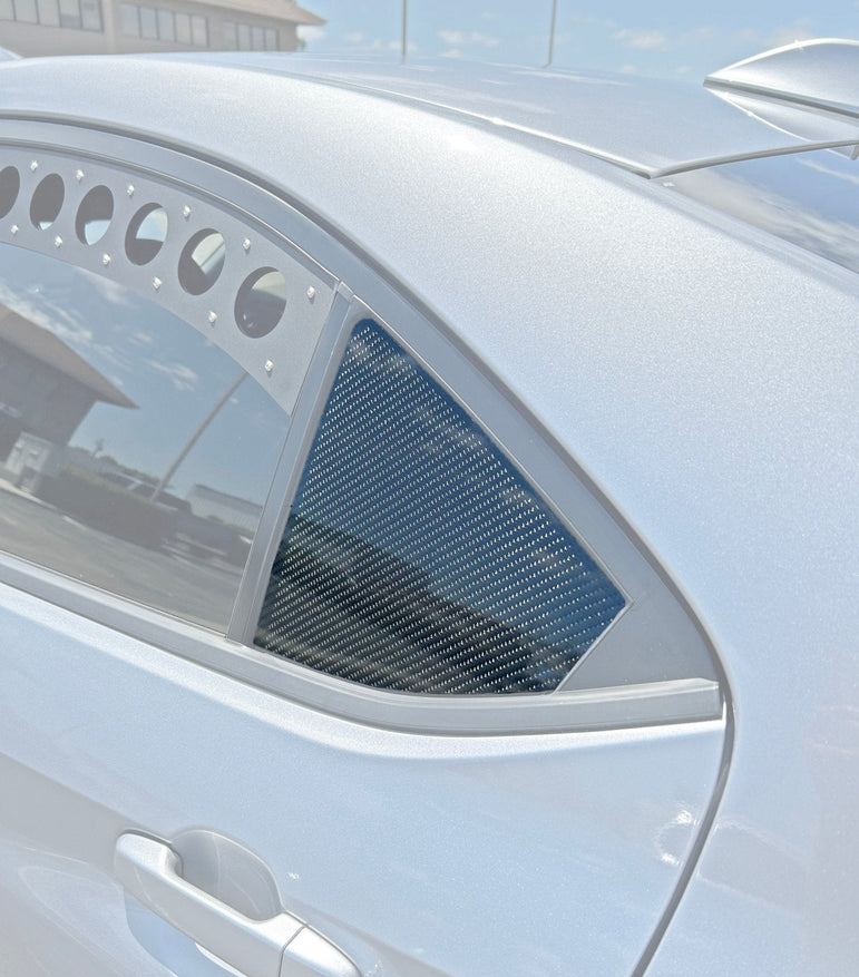 Subaru WRX (2022-2025) Carbon Fiber Rear Window Covers (Pair) - JSI Racing 