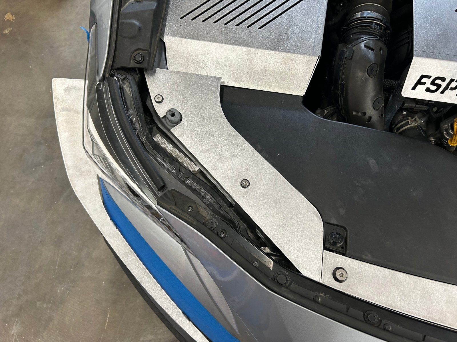 FSPE Subaru WRX Aluminum Radiator Cover (2022–2025) - JSI Racing 