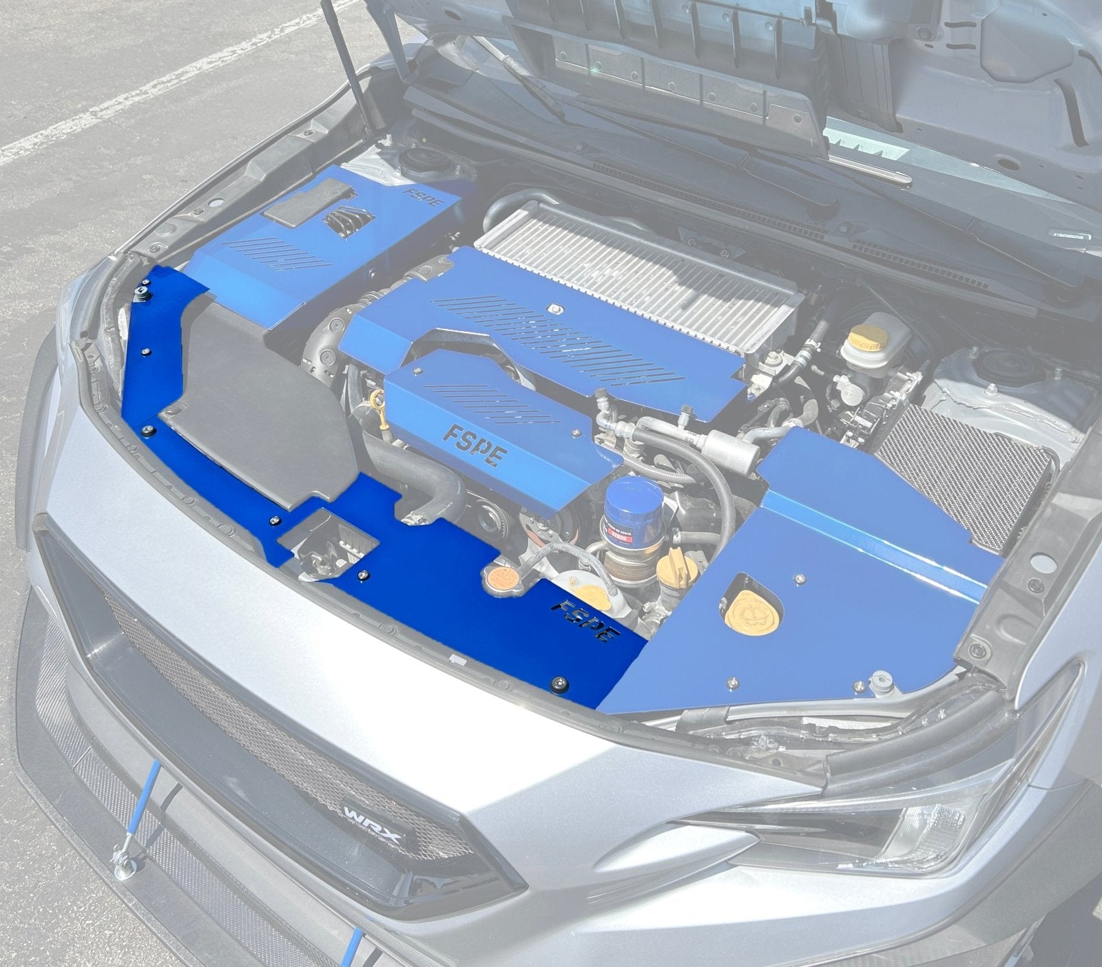 FSPE Subaru WRX Aluminum Radiator Cover (2022–2025) - JSI Racing 