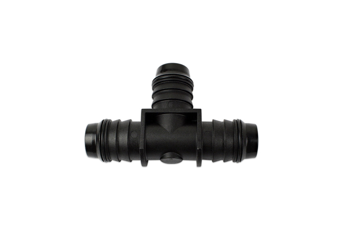 RaceFlux Hose Barb Tee Fitting, Plastic