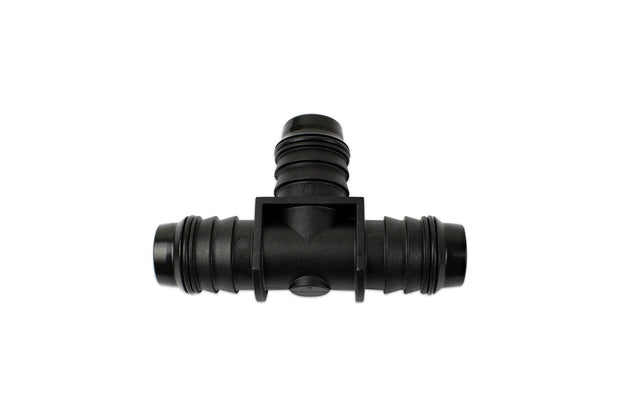 RaceFlux Hose Barb Tee Fitting, Plastic