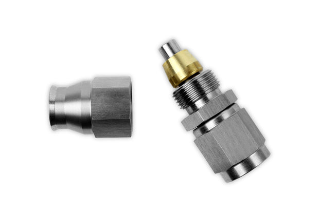 RaceFlux PTFE Straight Hose End Fitting, Stainless Steel