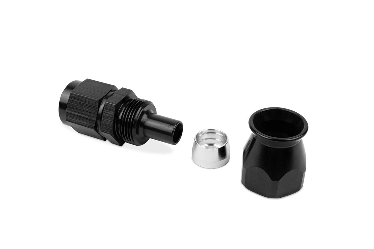 RaceFlux PTFE Straight Hose End Fitting, Aluminum