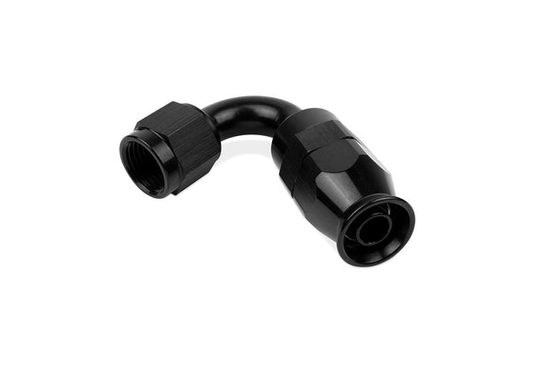 RaceFlux PTFE 120-Degree Hose End Fitting, Aluminum