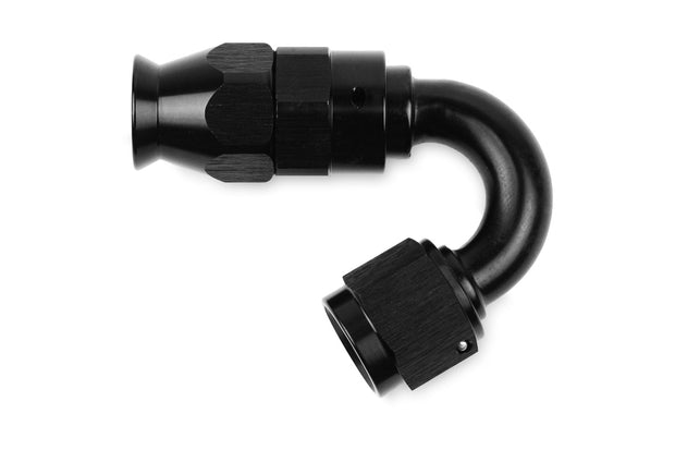 RaceFlux PTFE 150-Degree Hose End Fitting, Aluminum