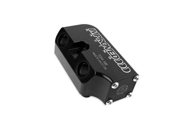 Improved Racing 6L, 8L & 10L Transmission Cooler Adapter with Thermostat, 140ºF