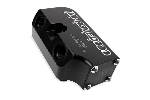 Improved Racing 6L, 8L & 10L Transmission Cooler Adapter with Thermostat, 160ºF