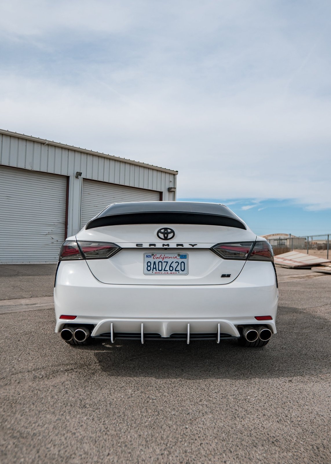 FSPE HDPE Rear Diffuser + Spats – Toyota Camry SE/XSE (2018–2024) - JSI Racing 