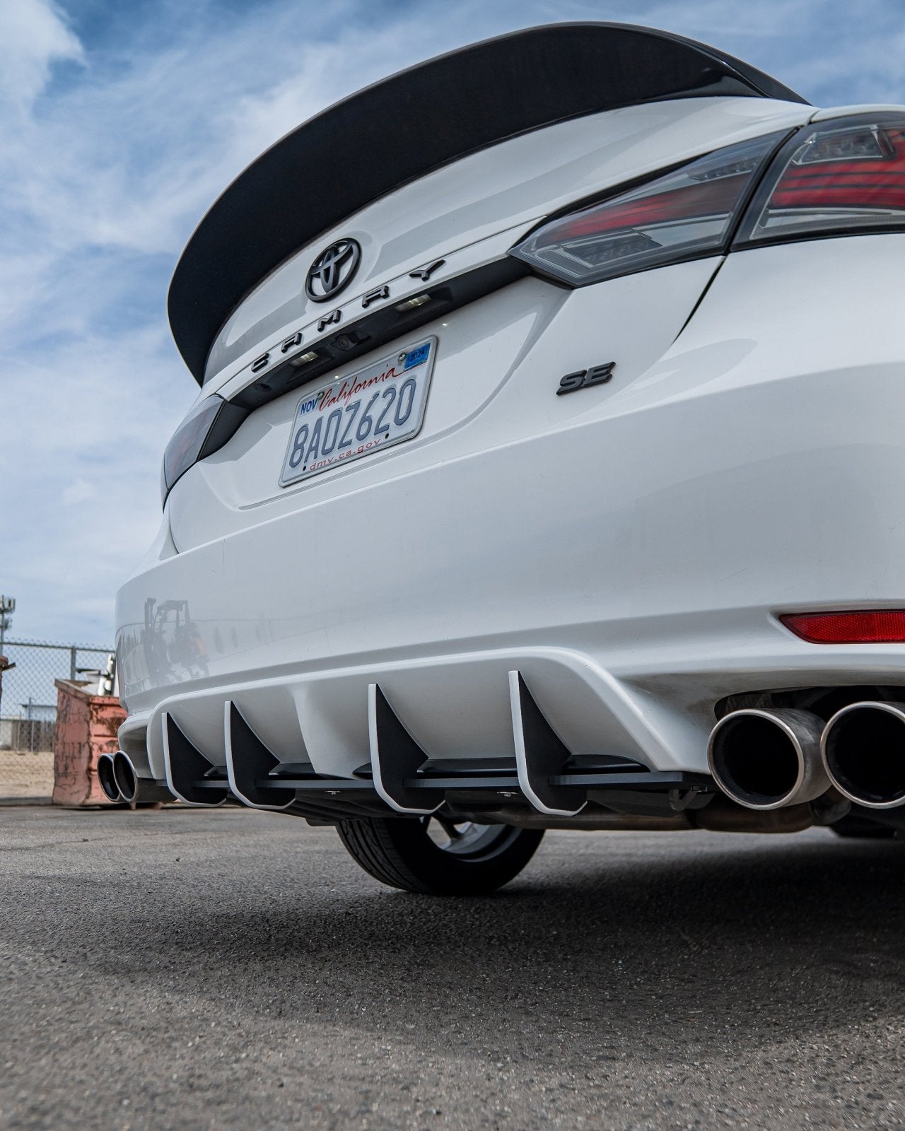 FSPE HDPE Rear Diffuser + Spats – Toyota Camry SE/XSE (2018–2024) - JSI Racing 