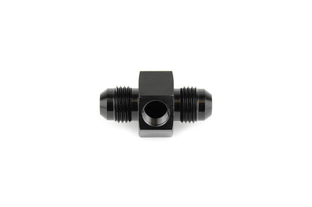 RaceFlux AN to AN Male Tee w/ 1/8" NPT Sensor Port