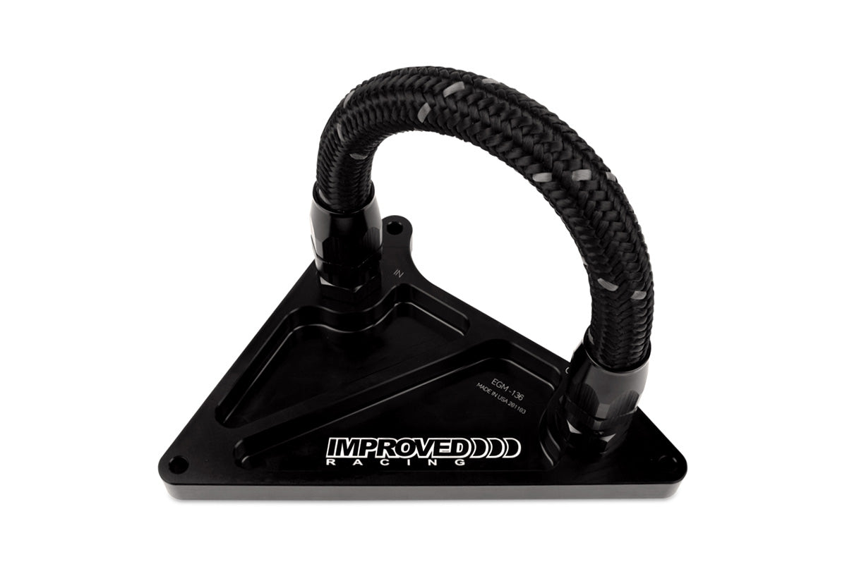 Improved Racing 6th Gen Camaro SS / ZL1 Oil Adapter Temporary Loop Line, Straight