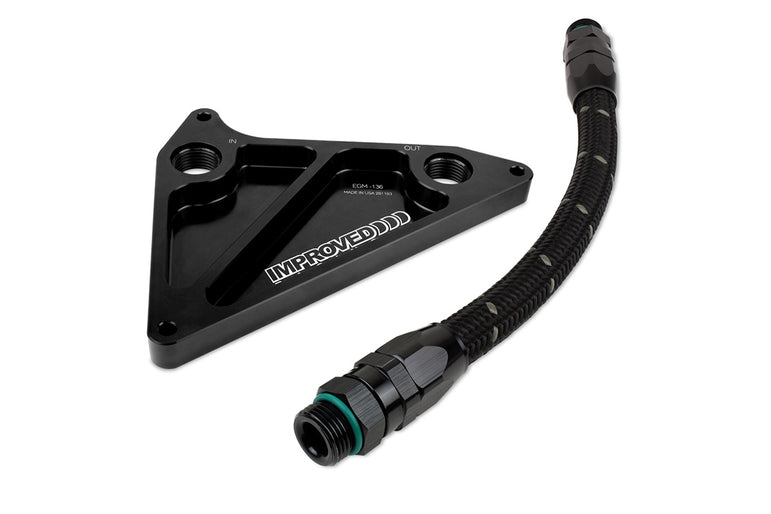 Improved Racing 6th Gen Camaro SS / ZL1 Oil Adapter Temporary Loop Line, Straight