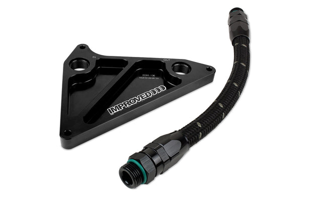 Improved Racing 6th Gen Camaro SS / ZL1 Oil Adapter Temporary Loop Line, Straight