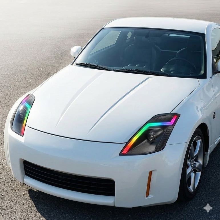 NTXGLOW RGB headlights (2006 - 2009 nissan 350z) - JSI Racing 